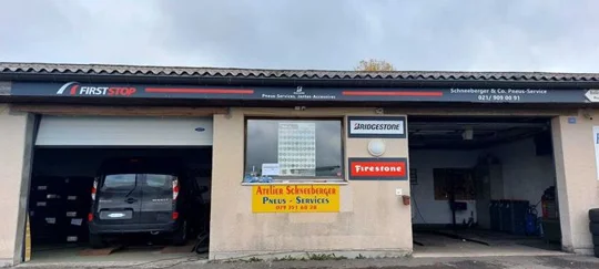 La façade du garage Schneeberger & Co à Mossel